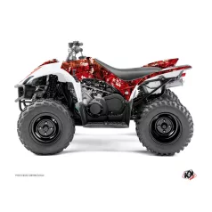   Karosszéria védő dekor matrica készlet Quad YAMAHA Camo Piros Széria