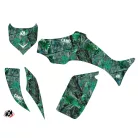 Karosszéria védő dekor matrica készlet Quad YAMAHA Camo Zöld Széria
