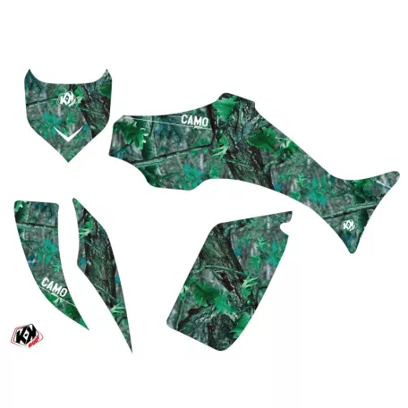 Karosszéria védő dekor matrica készlet Quad YAMAHA Camo Zöld Széria