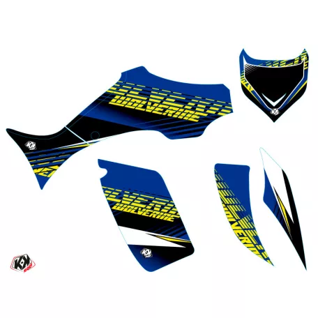 Karosszéria védő dekor matrica készlet Quad YAMAHA Flow Sárga Széria