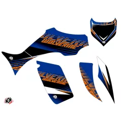   Karosszéria védő dekor matrica készlet Quad YAMAHA Flow Narancs Széria
