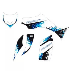   Karosszéria védő dekor matrica készlet Quad YAMAHA Hangtown Kék Széria