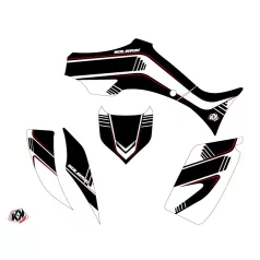   Karosszéria védő dekor matrica készlet Quad YAMAHA Corporate Fekete Széria