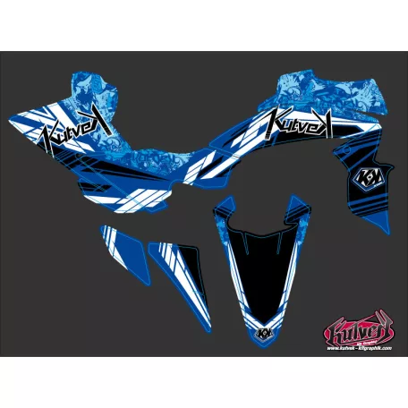 Karosszéria védő dekor matrica készlet Quad YAMAHA Spirit Kék Széria