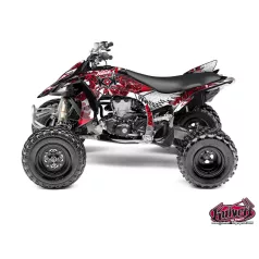   Karosszéria védő dekor matrica készlet Quad YAMAHA Demon Piros Széria