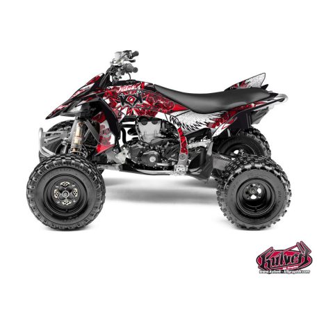 Karosszéria védő dekor matrica készlet Quad YAMAHA Demon Piros Széria
