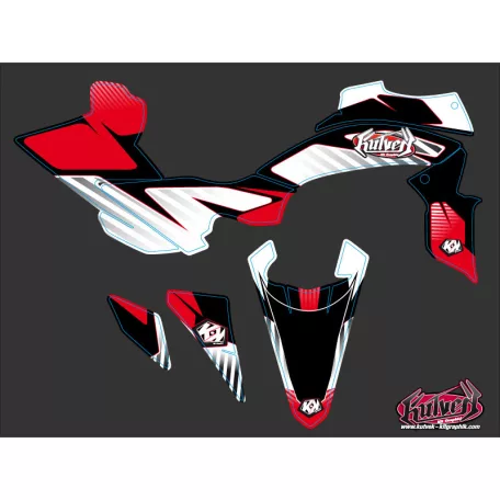 Karosszéria védő dekor matrica készlet Quad YAMAHA Factory Piros Széria