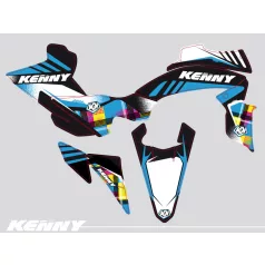   Karosszéria védő dekor matrica készlet Quad YAMAHA Kenny Kék Széria