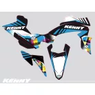 Karosszéria védő dekor matrica készlet Quad YAMAHA Kenny Kék Széria