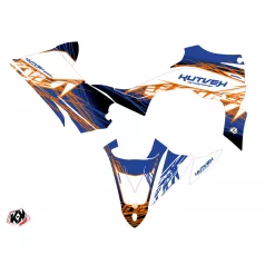   Karosszéria védő dekor matrica készlet Quad YAMAHA Eraser Kék/Narancs Széria