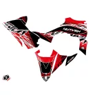 Karosszéria védő dekor matrica készlet Quad YAMAHA Eraser Piros/Fehér Széria