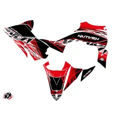   Karosszéria védő dekor matrica készlet Quad YAMAHA Eraser Piros/Fehér Széria