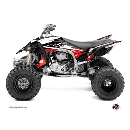 Karosszéria védő dekor matrica készlet Quad YAMAHA Stage Fekete/Piros Széria