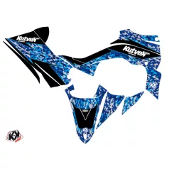   Karosszéria védő dekor matrica készlet Quad YAMAHA Predator Kék Széria