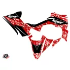 Karosszéria védő dekor matrica készlet Quad YAMAHA Predator Piros Széria