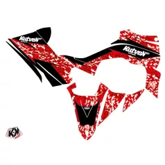   Karosszéria védő dekor matrica készlet Quad YAMAHA Predator Piros Széria