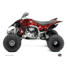 Karosszéria védő dekor matrica készlet Quad YAMAHA Camo Piros Széria