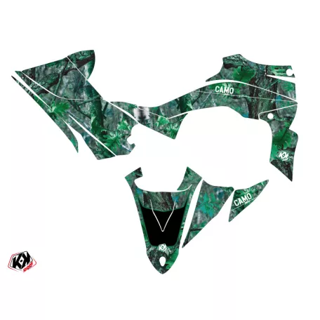 Karosszéria védő dekor matrica készlet Quad YAMAHA Camo Zöld Széria