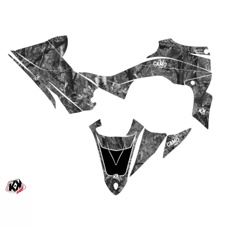 Karosszéria védő dekor matrica készlet Quad YAMAHA Camo Szürke Széria