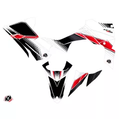   Karosszéria védő dekor matrica készlet Quad YAMAHA Stripe Piros Széria