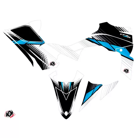 Karosszéria védő dekor matrica készlet Quad YAMAHA Stripe Fekete Széria