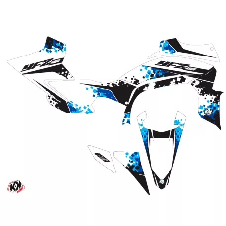 Karosszéria védő dekor matrica készlet Quad YAMAHA Hangtown Kék Széria
