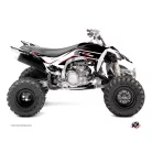 Karosszéria védő dekor matrica készlet Quad YAMAHA Corporate Fekete Széria