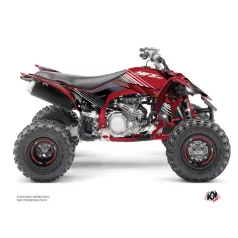   Karosszéria védő dekor matrica készlet Quad YAMAHA Stripe Piros/Fekete Széria