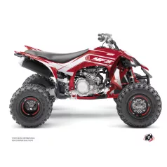   Karosszéria védő dekor matrica készlet Quad YAMAHA Corporate Piros/Fekete Széria
