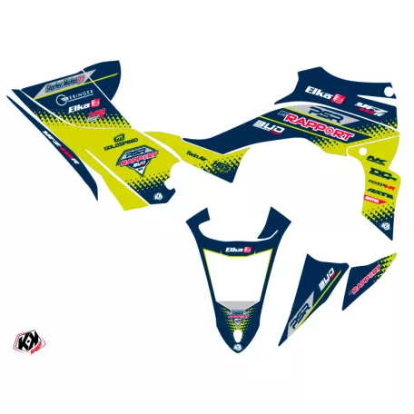 Karosszéria védő dekor matrica készlet Quad YAMAHA Replica by rapport k20 Kék/Sárga Széria