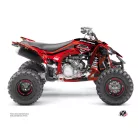 Karosszéria védő dekor matrica készlet Quad YAMAHA Replica by rapport k20 Piros/Fekete Széria