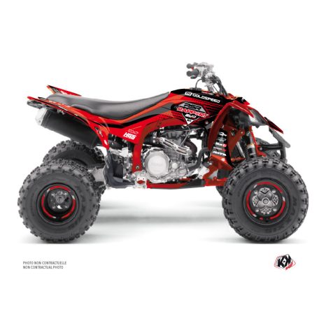 Karosszéria védő dekor matrica készlet Quad YAMAHA Replica by rapport k20 Piros/Fekete Széria
