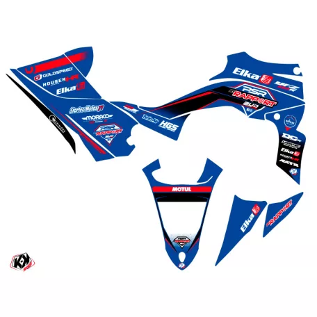 Karosszéria védő dekor matrica készlet Quad YAMAHA Replica by rapport k20 Kék/Piros Széria