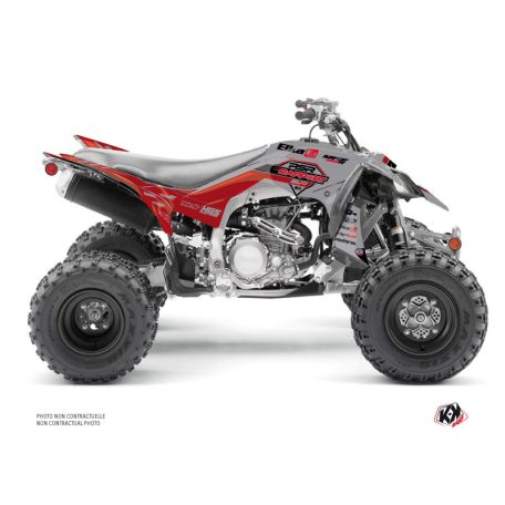 Karosszéria védő dekor matrica készlet Quad YAMAHA Replica by rapport k20 Szürke/Piros Széria