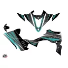 Karosszéria védő dekor matrica készlet Quad YAMAHA Kaiman Fekete/Turquoise Széria
