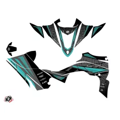   Karosszéria védő dekor matrica készlet Quad YAMAHA Kaiman Fekete/Turquoise Széria