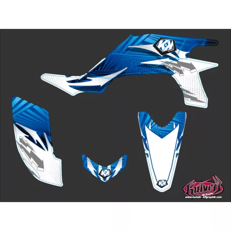 Karosszéria védő dekor matrica készlet Quad YAMAHA Graff Kék Széria