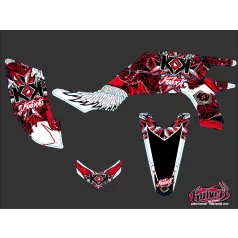   Karosszéria védő dekor matrica készlet Quad YAMAHA Demon Piros Széria