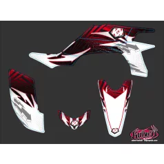   Karosszéria védő dekor matrica készlet Quad YAMAHA Graff Piros Széria
