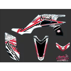   Karosszéria védő dekor matrica készlet Quad YAMAHA Spirit Piros Széria
