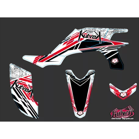 Karosszéria védő dekor matrica készlet Quad YAMAHA Spirit Piros Széria