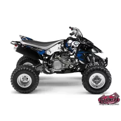   Karosszéria védő dekor matrica készlet Quad YAMAHA Trash Fekete/Kék Széria
