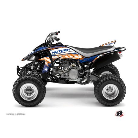 Karosszéria védő dekor matrica készlet Quad YAMAHA Eraser Kék/Narancs Széria