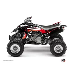   Karosszéria védő dekor matrica készlet Quad YAMAHA Stage Fekete/Piros Széria