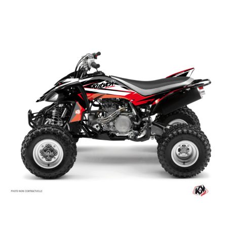 Karosszéria védő dekor matrica készlet Quad YAMAHA Stage Fekete/Piros Széria