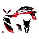Karosszéria védő dekor matrica készlet Quad YAMAHA Stage Fekete/Piros Széria
