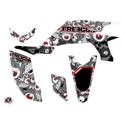   Karosszéria védő dekor matrica készlet Quad YAMAHA Freegun eyed Piros Széria
