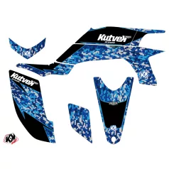   Karosszéria védő dekor matrica készlet Quad YAMAHA Predator Kék Széria