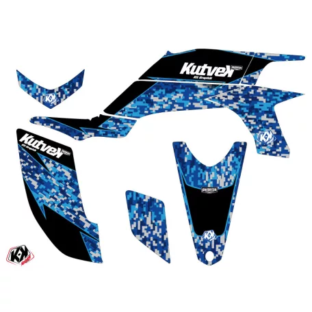 Karosszéria védő dekor matrica készlet Quad YAMAHA Predator Kék Széria