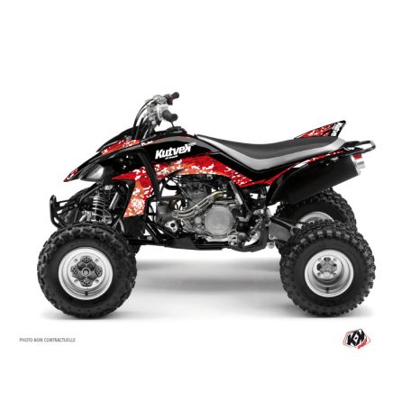 Karosszéria védő dekor matrica készlet Quad YAMAHA Predator Piros Széria
